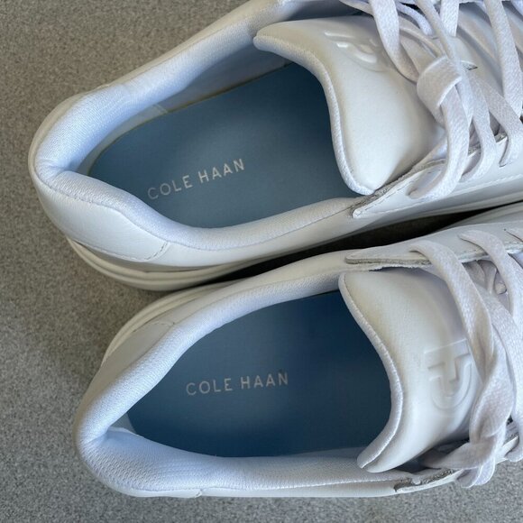 NEW Cole Haan Women's 9B Grand Crosscourt II Sneakers White Leather Casual Shoes - Picture 4 of 8